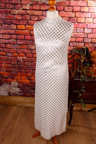 Vintage 60er abendkleid silber - vintage,