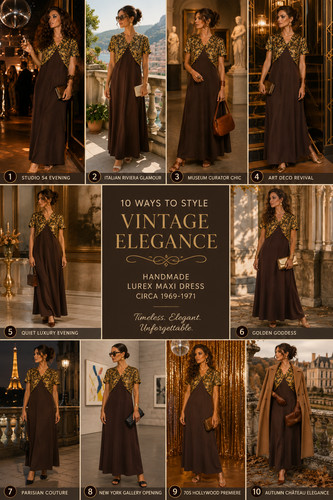 Vintage maxikleid 1969 - maxikleid, 1969-1971