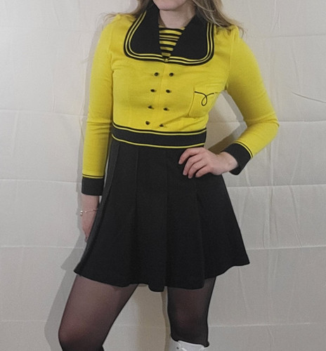 Minikleid 1960er m - s, gelb