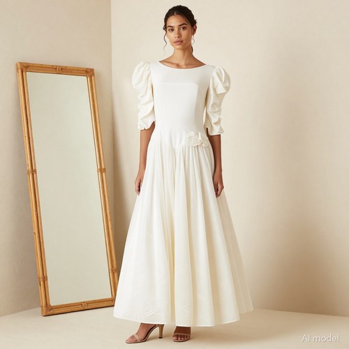 Abend 80er maxi abendkleid - 80er,