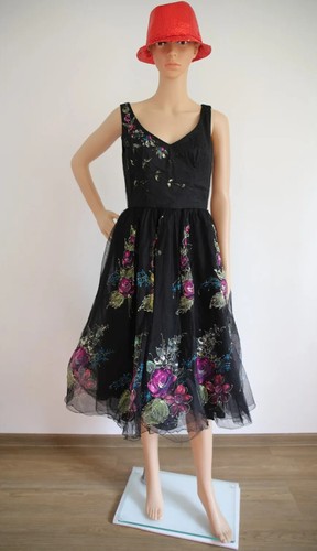 Vintage schwarzes kleid